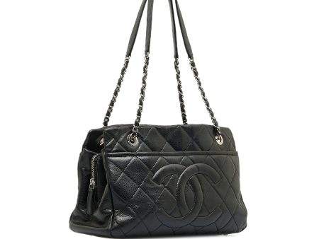 Black Chanel CC Caviar Tote Bag Sale