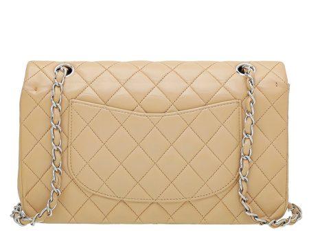 Chanel Beige Classic Double Flap Bag Medium Cheap