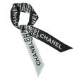 Chanel Bicolor Logo Scarf Twilly For Sale