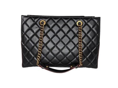 Chanel Black Quilted Calfskin Perfect Edge Tote Fashion