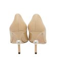 Chanel Bicolor Pearl Heel Pointed Pumps 38 Online