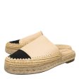 Chanel Bicolor CC Raffia Espadrille Mules 39 For Discount