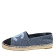 Chanel Bicolor Tweed CC Embroidered Espadrille 39 Cheap