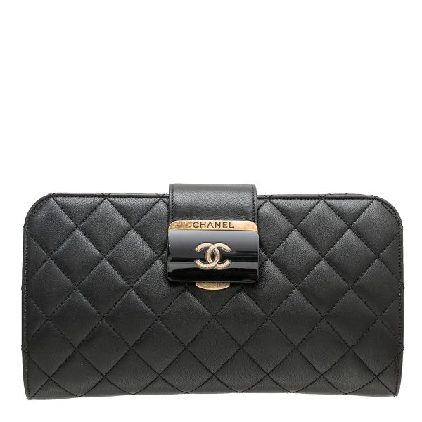 Chanel Black Beauty Lock Clutch Online Sale