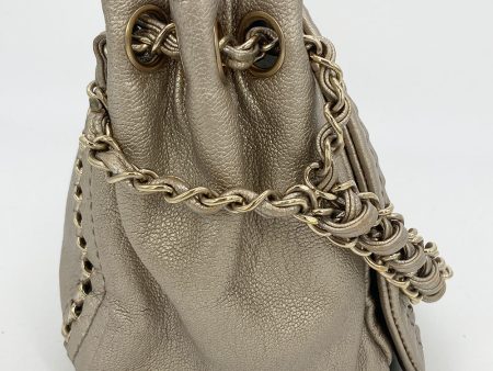 Chanel Champagne Timeless Accordion Flap Bag Discount