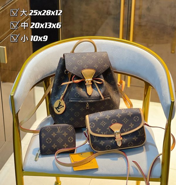 Louis Vuitton Montsouris Backpack Handbag Sets Cheap