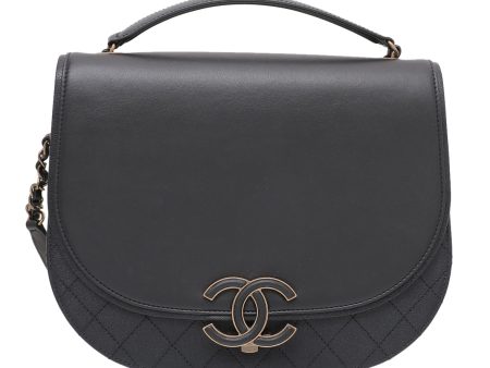 Chanel Black Coco Curve Messenger Bag Hot on Sale