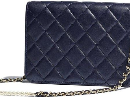 Chanel Wallet On Chain – WOC Quilted Lambskin Dark Blue SiLouis Vuittoner-Toned Supply