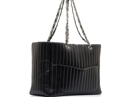 Black Chanel CC Mademoiselle Ligne Tote Supply