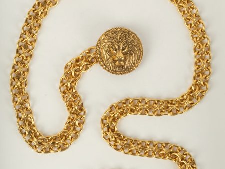 Ceinture  tête de lion  Chanel For Sale