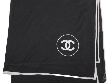 Chanel Bicolor CC Cashmere Silk Stole Scarf Cheap