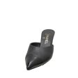 Chanel Black CC Cap Toe Pearl Heel Mules 36 Online