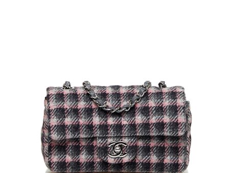 Chanel CC Flap Bag Multicolor Tweed Silver Supply