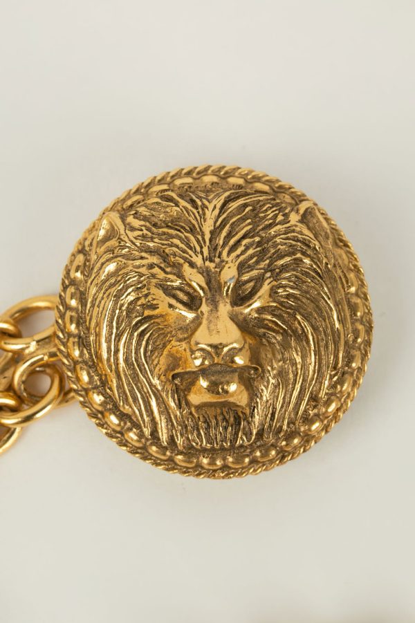 Ceinture  tête de lion  Chanel For Sale