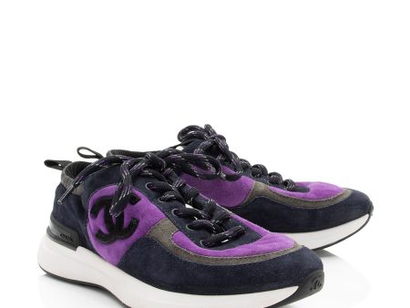 Chanel Suede CC Sneakers - Size 6   36 (SHF-TsEtus) Hot on Sale