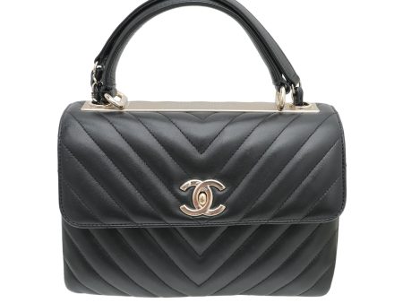 Chanel Black Chevron CC Trendy Bag Online