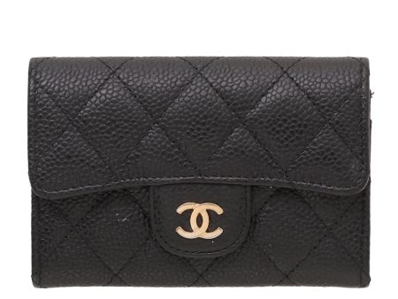 Chanel Black Classic Flap Card Holder Supply