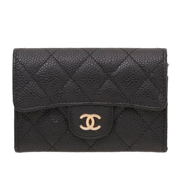 Chanel Black Classic Flap Card Holder Supply