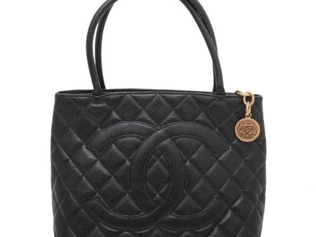 Chanel Black Timeless Medallion Tote Bag Online now