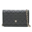 Chanel Black CC Wallet On Chain Online