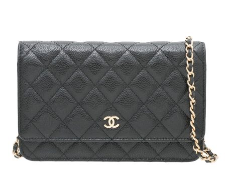 Chanel Black CC Wallet On Chain Online