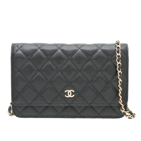 Chanel Black CC Wallet On Chain Online