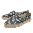 Chanel Bicolor CC Logo Print Espadrille 38 on Sale