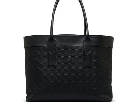 Black Louis Vuitton Damier Infini Cabas Voyage Tote Bag Online Sale