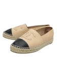 Chanel Bicolor CC Cap Toe Espadrille 39 Supply