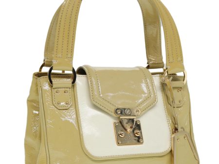 LOUIS VUITTON Vernis Cruise line Sac Picolour Hand Bag Beige M92547 Auth 85073 For Discount