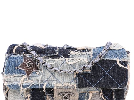 Chanel Blue CC Denim Patchwork Paris Dallas Flap Bag Online Sale