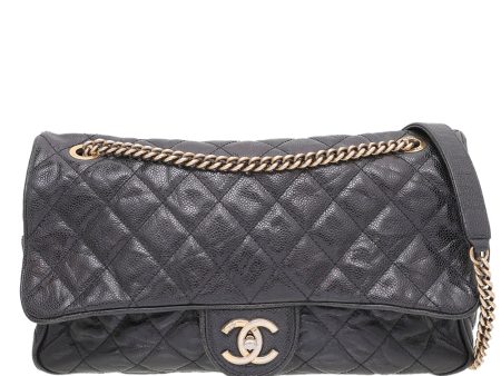 Chanel Black CC Easy Flap Bag Jumbo Bag Online Sale