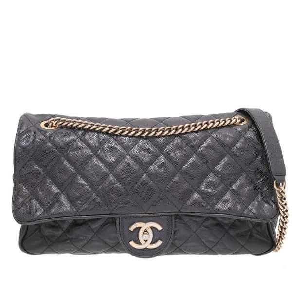 Chanel Black CC Easy Flap Bag Jumbo Bag Online Sale