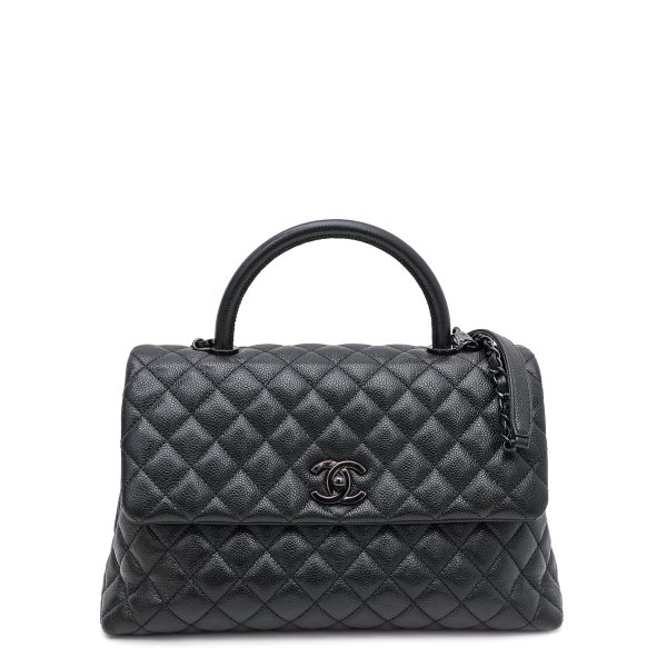 Chanel Black Coco Handle So Bag Fashion