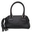 Chanel Black Lax Tassel Bowler Bag For Sale