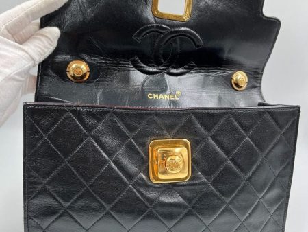 Vintage Chanel Black Shoulder Bag Cheap