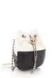 Chanel Black & Cream Gabrielle Small Drawstring Handbag For Sale