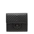 Chanel Black Chevron Reissue So Black Small Wallet For Cheap