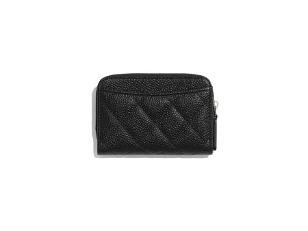 Chanel Classic Zipper Coin Purse SiLouis Vuittoner Tone Black Online