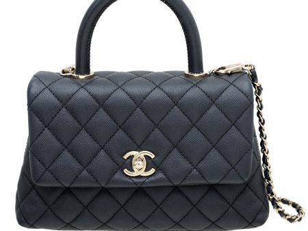 Chanel Blue Coco Handle Mini Bag Sale