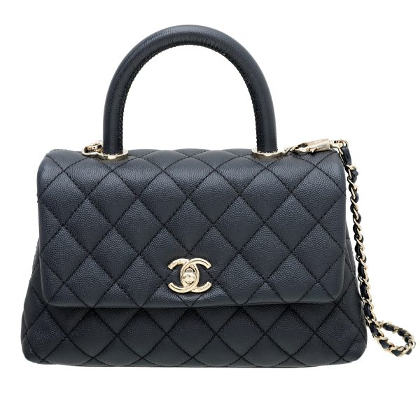 Chanel Blue Coco Handle Mini Bag Sale