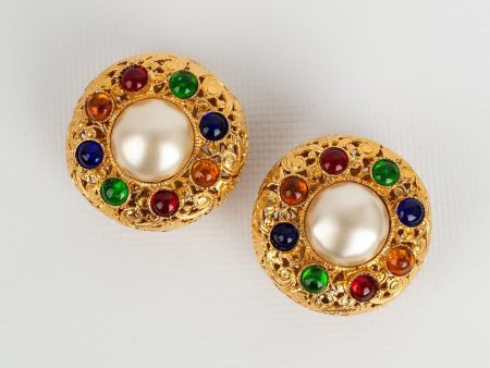 Boucles d oreilles baroques Chanel Discount