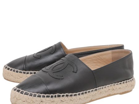 Chanel Black Espadrille 36 Online Sale