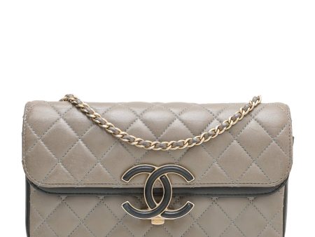 Chanel Bicolor CC Enamel Flap Bag For Discount