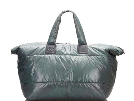 Chanel Coco Cocoon Travel Bag Green Lambskin Sale