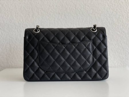 CHANEL small classic handbag Grained Calfskin & Silver-Tone Metal Black Online Sale