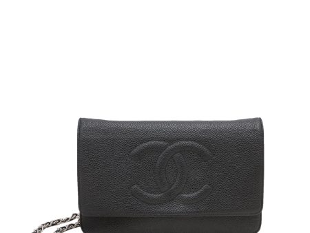 Chanel Black CC Timeless Wallet On Chain Online Sale