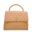 Chanel Beige Kelly Flap Top Handle Bag on Sale