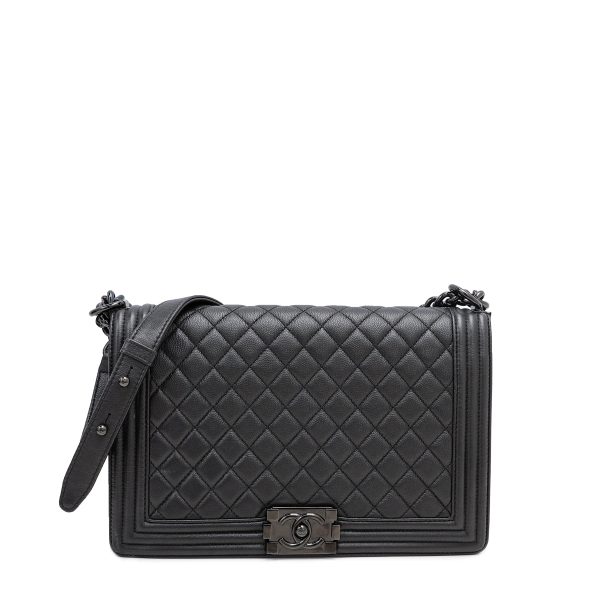 Chanel Black Le Boy So Black New Medium Bag Online Sale