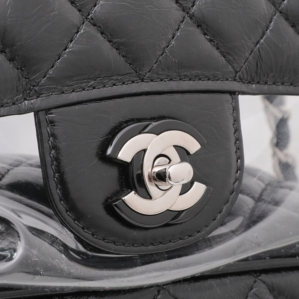 Chanel Black PVC Vanity Bag Large Discount